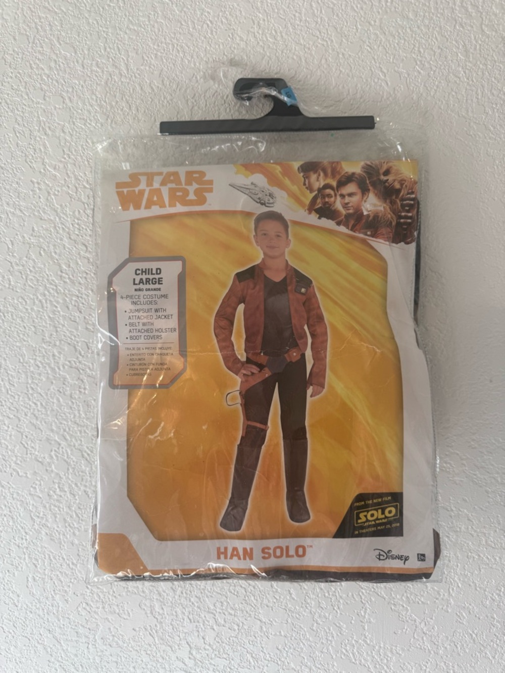 Star Wars Han Solo Kids Costume - Brown Jacket (Child Large)